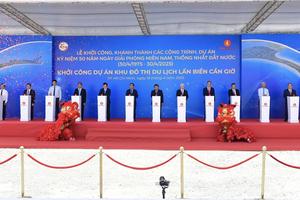 Phó Thủ tướng Chính phủ Nguyễn Chí Dũng dự khởi công siêu Dự án Khu đô thị du lịch lấn biển Cần Giờ