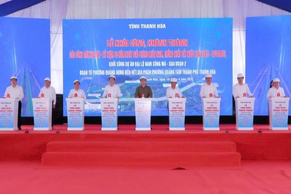 Thanh Hóa: Khởi công Đại lộ Nam sông Mã giai đoạn 2 chào mừng 50 năm ngày Giải phóng miền Nam