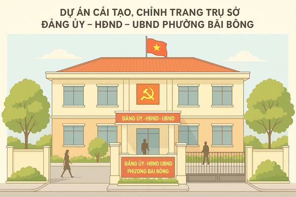 Thái Nguyên: Gói thầu cải tạo trụ sở tại thành phố Phổ Yên thi công vượt tiến độ