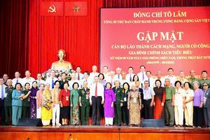 Tổng Bí thư Tô Lâm gặp mặt cán bộ lão thành, gia đình chính sách miền Nam