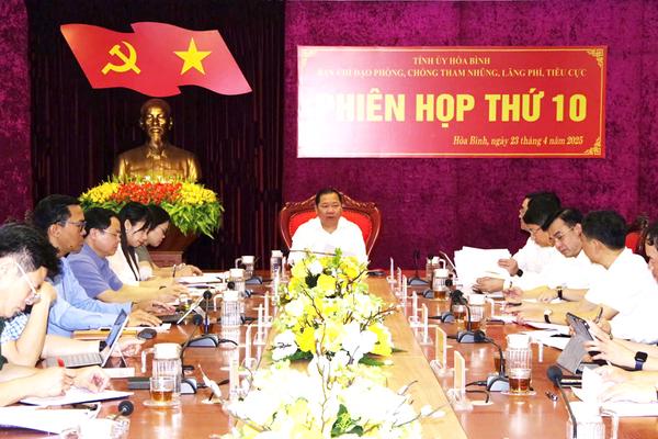 Hoà Bình: Quý I, công tác phòng, chống tham nhũng, lãng phí, tiêu cực đạt nhiều kết quả quan trọng