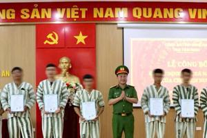 Đặc xá cho 41 phạm nhân ở Trại Tạm giam Công an tỉnh Nghệ An