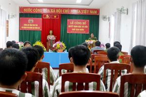 14 phạm nhân được đặc xá ở Trại tạm giam Công an tỉnh Phú Yên