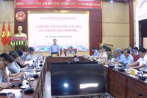 Thanh tra Chính phủ làm việc với Bắc Ninh về các vụ việc khiếu nại, tố cáo kéo dài