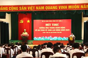 Bộ Tư lệnh Vùng Cảnh sát biển 3: Chủ động triển khai các biện pháp đảm bảo an toàn, vệ sinh lao động