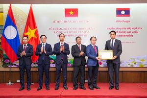 Lễ đón nhận Huân, Huy chương của Nhà nước Cộng hòa Dân chủ Nhân dân Lào cho tập thể, cá nhân thuộc thành phố Hải Phòng