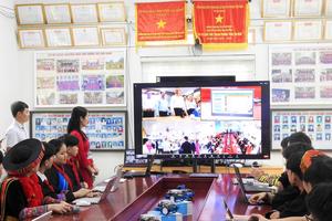 Tổng Bí thư Tô Lâm gặp gỡ trực tuyến học sinh Trường THCS Hợp Giang, TP Cao Bằng
