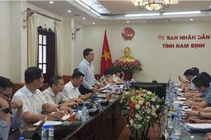Tổ Công tác số 01 của Thanh tra Chính phủ làm việc với tỉnh Nam Định
