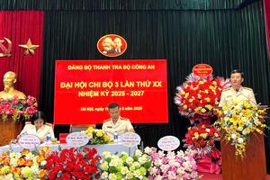 Đại hội Chi bộ 3 - Thanh tra Bộ Công an, thành công tốt đẹp