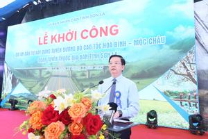 Phó Thủ tướng Mai Văn Chính dự khởi công dự án Cao tốc Hoà Bình - Mộc Châu, đoạn tuyến Sơn La