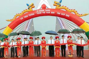 Nam Định: Khánh thành cầu Thiên Trường vượt sông Đào