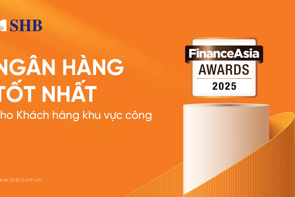 FinanceAsia: SHB là "Ngân hàng tốt nhất cho khách hàng khu vực công" năm 2025 tại Việt Nam