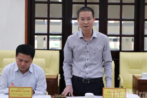 Phó Tổng Thanh tra Chính phủ Lê Tiến Đạt làm việc với tỉnh Đắk Nông