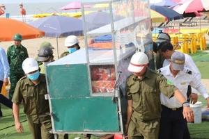 Thanh Hoá: Lều, quán lấn chiếm bãi biển Hải Tiến đã được tháo dỡ