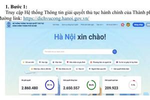 Hà Nội: Tiếp nhận trực tuyến 100% hồ sơ đăng ký biện pháp bảo đảm về đất đai từ 1/6