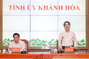 Họp Thường trực Ban Chỉ đạo Phòng, chống tham nhũng, lãng phí, tiêu cực tỉnh Khánh Hòa