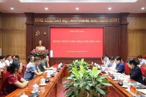 Bí thư Tỉnh ủy Bắc Ninh đối thoại, giải quyết các vụ việc khiếu nại, tố cáo kéo dài