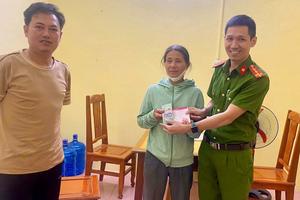Thanh Hóa: Công an trả lại sổ tiết kiệm và 20 triệu đồng cho người đánh rơi