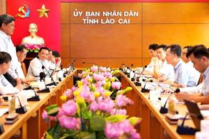 Tổ công tác 1531 làm việc với tỉnh Lào Cai về chống buôn lậu, gian lận thương mại và hàng giả