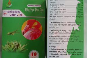 Phát hiện viên nang giảm cân Hồng Hạc Phục Linh có chứa chất cấm