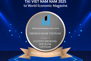 Ngân hàng Shinhan đón nhận giải thưởng “Ngân hàng tăng trưởng mảng kinh doanh SME nhanh nhất năm 2025” từ World Economic Magazine