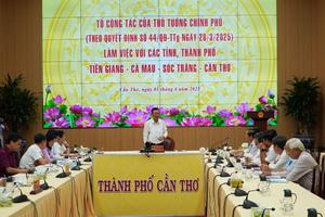 Tổ công tác của Thủ tướng Chính phủ làm việc với 2 tỉnh Tiền Giang, Cà Mau về giải quyết khiếu nại, tố cáo kéo dài