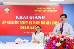 Khai giảng khoá bồi dưỡng nghiệp vụ thanh tra viên chính khoá 7