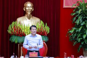 Bộ trưởng Lương Tam Quang làm việc với Ban Thường vụ Tỉnh ủy Phú Thọ, Vĩnh Phúc, Hòa Bình