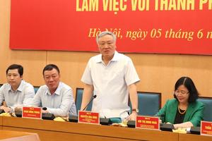 Phó Thủ tướng Thường trực Chính phủ Nguyễn Hòa Bình làm việc với TP Hà Nội về các vụ khiếu nại, tố cáo kéo dài