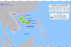 Áp thấp nhiệt đới có thể mạnh lên thành bão