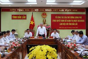 Phó Thủ tướng Thường trực Chính phủ Nguyễn Hòa Bình làm việc với Đắk Lắk