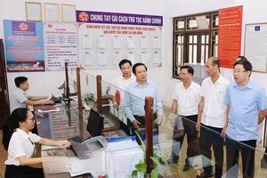 Ninh Bình: Kiểm tra công tác sắp xếp, chuẩn bị điều kiện cho việc vận hành đơn vị hành chính cấp xã mới