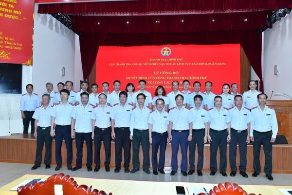 Chức năng, nhiệm vụ của Cục Thanh tra, giải quyết khiếu nại, tố cáo lĩnh vực tài chính, ngân hàng