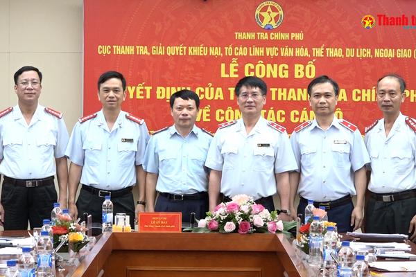 Cán bộ của Thanh tra Chính phủ sớm bắt tay vào thực hiện nhiệm vụ mới