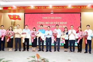 Hà Giang công bố các quyết định về công tác cán bộ