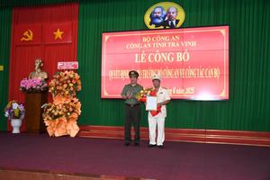Đại tá Trần Quốc Phục làm Phó Giám đốc Công an tỉnh Trà Vinh