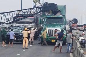 TP Hồ Chí Minh: Lập tổ điều tra sự cố sập cần cẩu công trình nút giao thông Mỹ Thủy