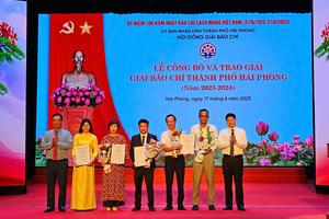 Giải Báo chí thành phố Hải Phòng năm 2023 - 2024: Trao giải cho 33 tác phẩm xuất sắc