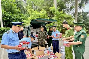 Lạng Sơn: Xử lý hơn 590 vụ buôn lậu, gian lận thương mại trong tháng cao điểm