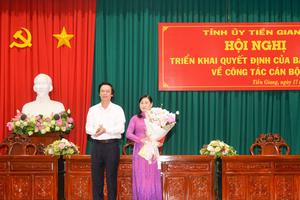 Bà Châu Thị Mỹ Phương giữ chức Phó Bí thư Tỉnh ủy Tiền Giang