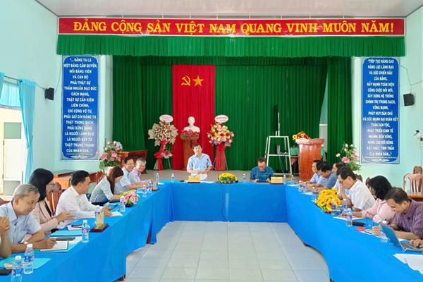 Tổ công tác số 2 của Ban Thường vụ Tỉnh uỷ Đồng Tháp kiểm tra vận hành mô hình cấp xã mới