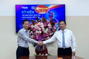 Phó Tổng Thanh tra Lê Tiến Đạt thăm, chúc mừng Hội Nhà báo Việt Nam và Thông Tấn xã Việt Nam nhân dịp 21/6