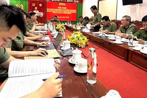 Thanh tra Bộ Công an kiểm tra tại Công an tỉnh Bình Phước