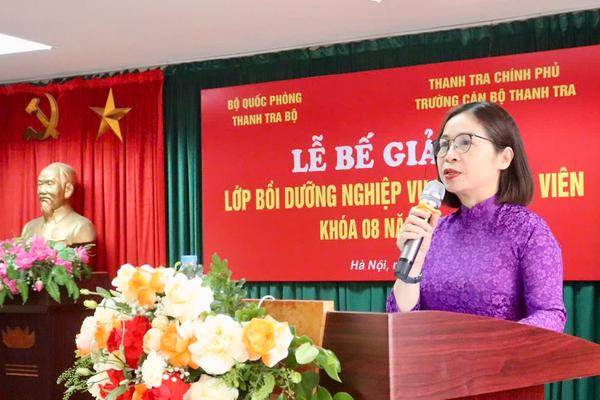 59 cán bộ thanh tra thuộc Bộ Quốc phòng hoàn thành khoá bồi dưỡng nghiệp vụ thanh tra viên