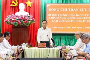 Kiểm tra công tác vận hành thử mô hình chính quyền địa phương 2 cấp ở Khánh Hòa và Ninh Thuận