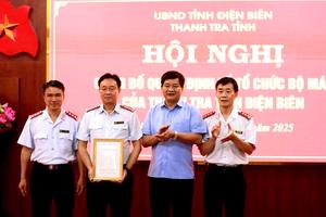 Điện Biên công bố tổ chức, bộ máy của Thanh tra tỉnh theo phương án được phê duyệt