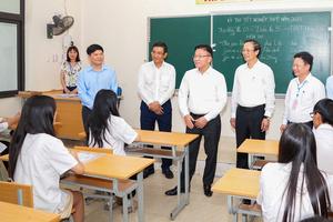 Phó Thủ tướng Lê Thành Long kiểm tra công tác chuẩn bị Kỳ thi tốt nghiệp THPT tại Hải Phòng