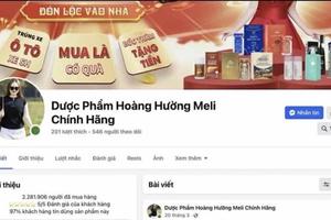 Fanpage Hoàng Hường Meli bị "điểm danh", Cục An toàn thực phẩm vào cuộc