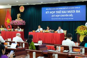 Thành phố Hồ Chí Minh: Kỳ họp HĐND thứ 23 thảo luận nhiều nội dung quan trọng