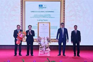 Lạng Sơn chính thức đón Bằng công nhận Công viên địa chất toàn cầu UNESCO